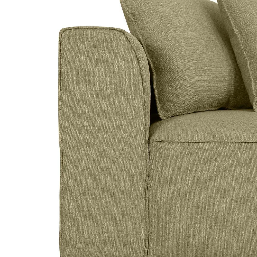 Discount 🔔 Phoenix 3-Piece Barley Tan Linen 4-Seater L-Shaped Right-Facing Sectional Sofa with Ottoman by Handy Living ⌛ - Image 10