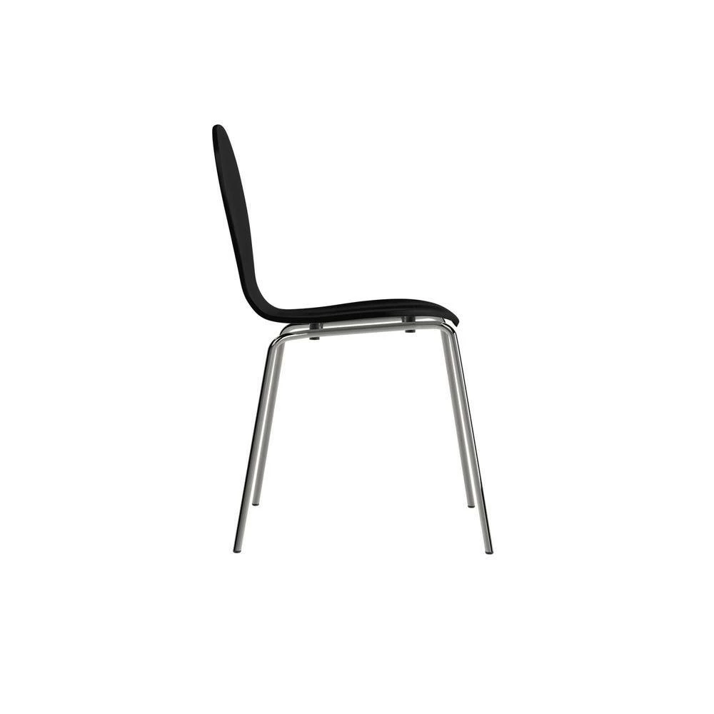 Budget ❤️ Alumnus Mid Century Modern Armless Dining Chairs in Black (Set of 6) by Handy Living 😍 - Image 2