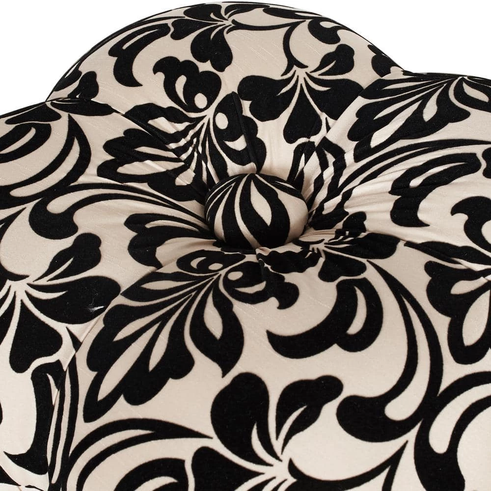 Cheap 🎉 Ellen Hand Tufted Ottoman, Black & Ivory by Jennifer Taylor 👍 - Image 4