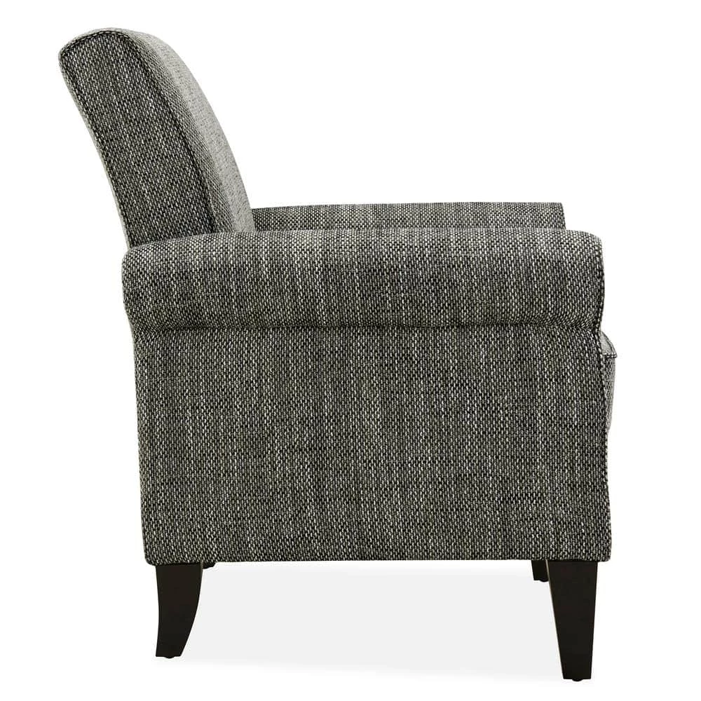Best deal 🎁 Tapley Black, White and Tan Tweed Fabric Arm Chair with Nailhead Trim by Handy Living 😀 - Image 2