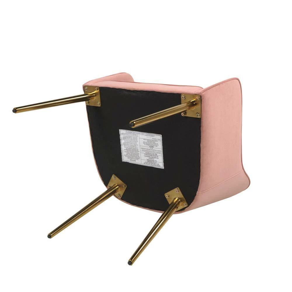 Budget 💯 Ivy Blush Pink Mid-Century Modern Accent Desk Chair by Jennifer Taylor 👍 - Image 4
