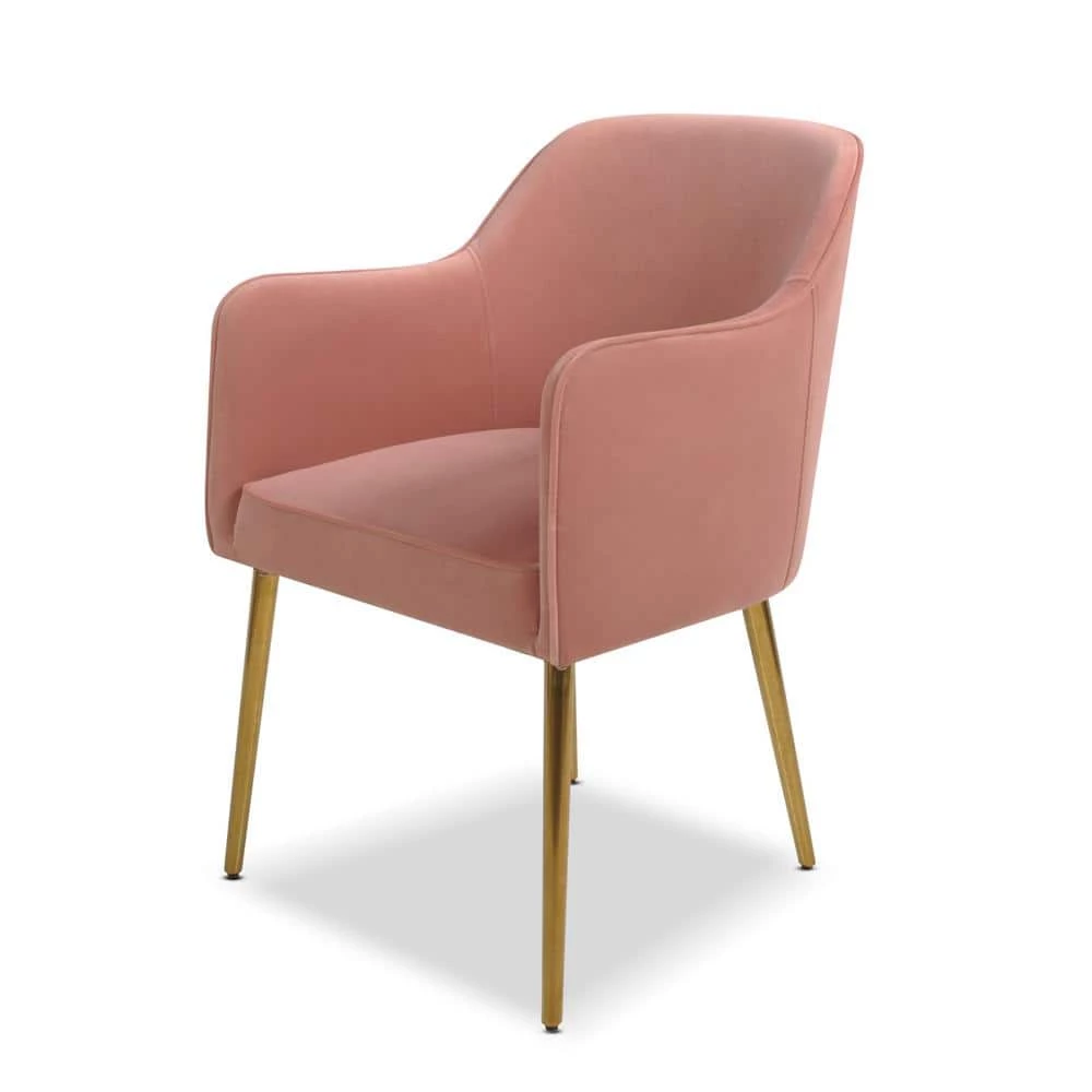Budget 💯 Ivy Blush Pink Mid-Century Modern Accent Desk Chair by Jennifer Taylor 👍