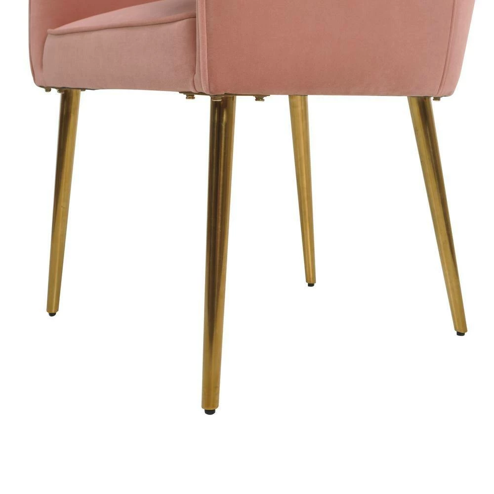 Budget 💯 Ivy Blush Pink Mid-Century Modern Accent Desk Chair by Jennifer Taylor 👍 - Image 11