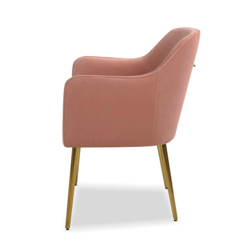 Budget 💯 Ivy Blush Pink Mid-Century Modern Accent Desk Chair by Jennifer Taylor 👍 - Image 2