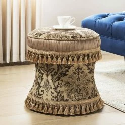 Best Sale 😍 Leona Brown Decorative Ottoman by Jennifer Taylor 😉