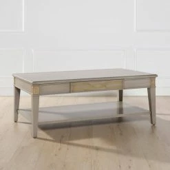 Best reviews of โญ Dauphin 50 in. Grey Cashmere Wood Rectangular Storage Coffee Table by Jennifer Taylor ๐