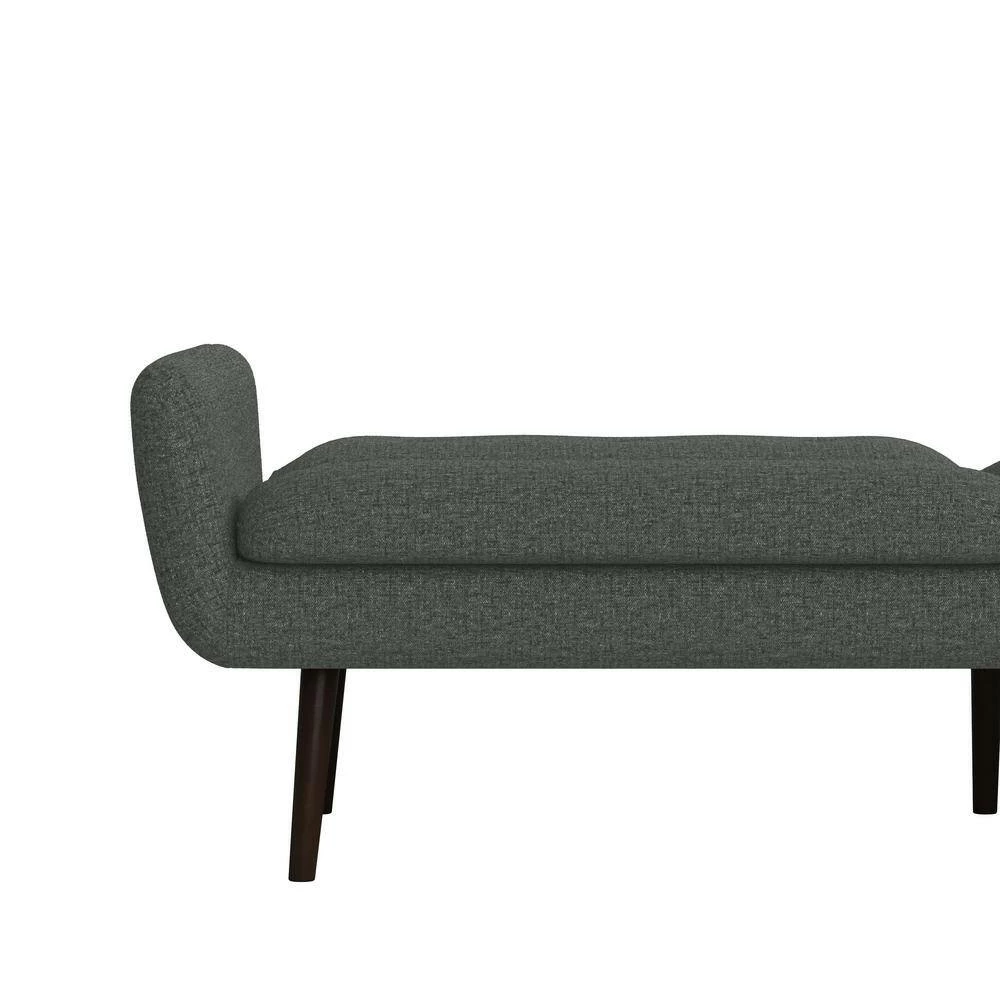 Brand new ✨ Ocampo 81.25 in. Charcoal Gray Tweed-like Woven Fabric 3-Seat Full Size Convert-A-Couch Sofa Bed by Handy Living 💯 - Image 11