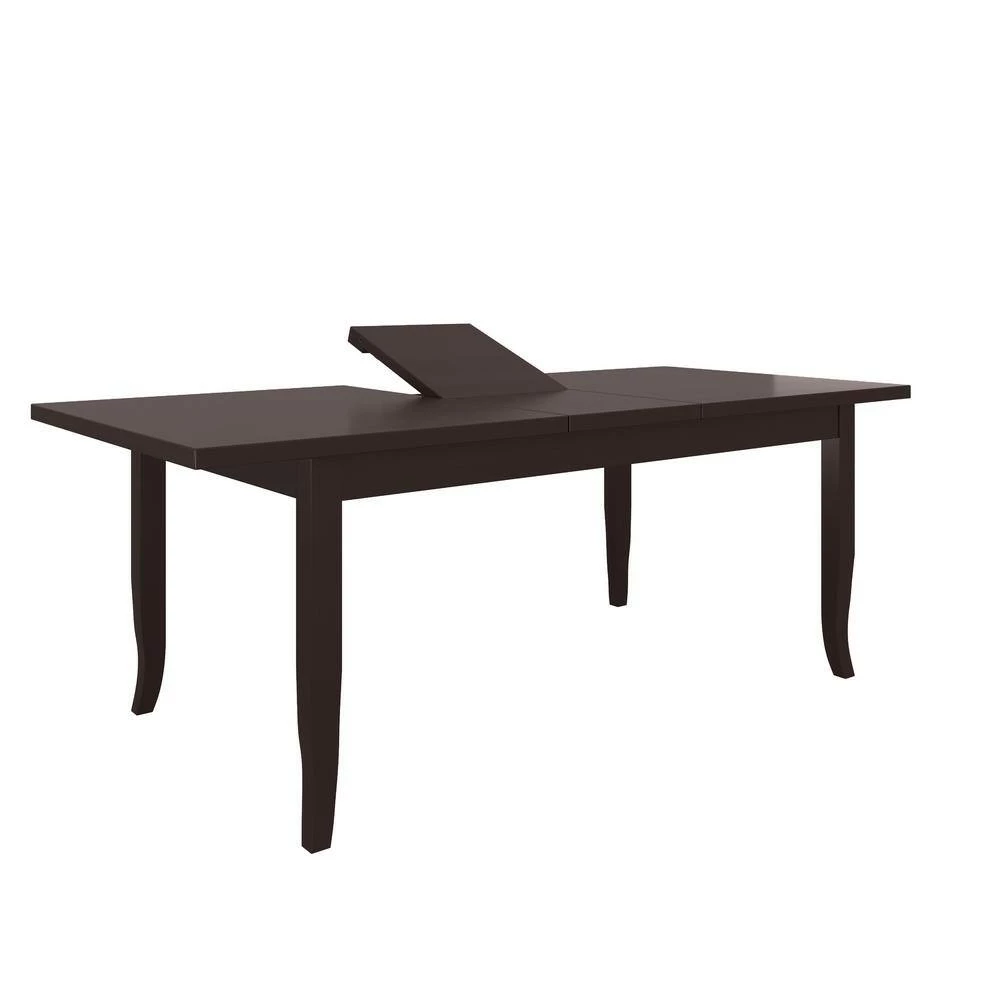 Best Pirce ๐ Arielle 7-piece Chocolate Brown Butterfly Leaf Dining Table in Espresso and Armless Chairs Textured Woven by Handy Living ๐งจ - Image 2