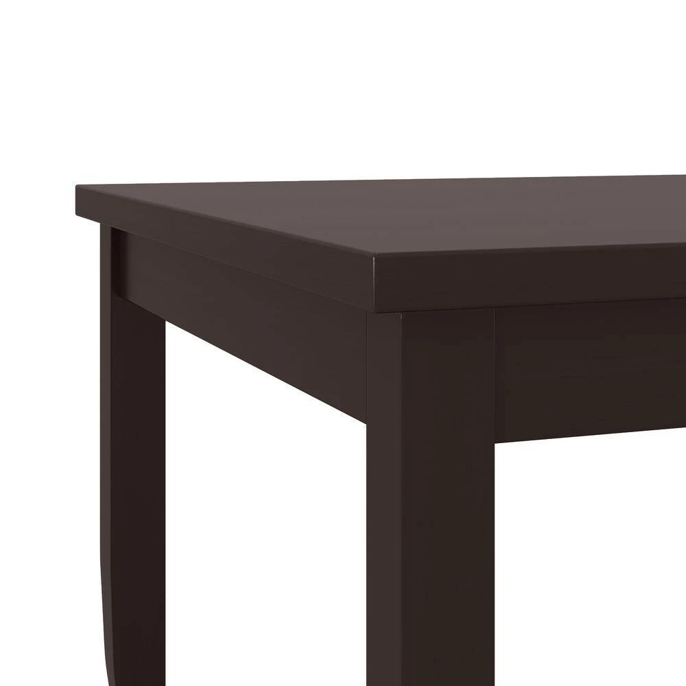 Best Pirce ๐ Arielle 7-piece Chocolate Brown Butterfly Leaf Dining Table in Espresso and Armless Chairs Textured Woven by Handy Living ๐งจ - Image 8