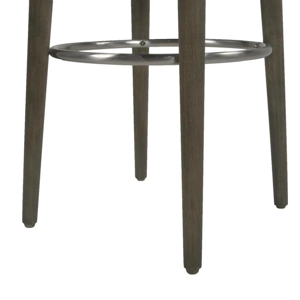Promo ๐ Vesper 30 in. H Country Gray Linen Round Backless Bar Stool by Jennifer Taylor ๐งจ - Image 8