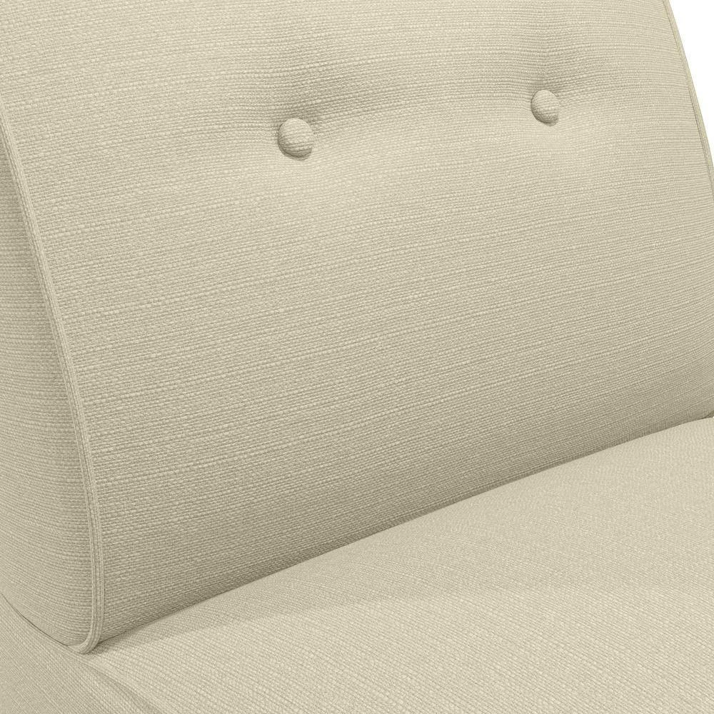 Best Sale 🔔 Shumer Creamy Tan Oatmeal Linen-Like Fabric Slipper Chair by Handy Living 👍 - Image 10