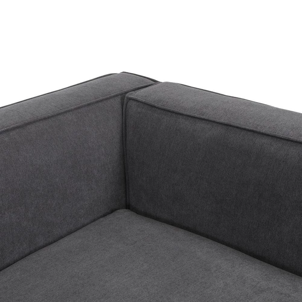 Cheap โค๏ธ Phoenix 3-Piece Dark Gray Polyester 4-Seater L-Shaped Right-Facing Sectional Sofa with Ottoman by Handy Living โ - Image 11