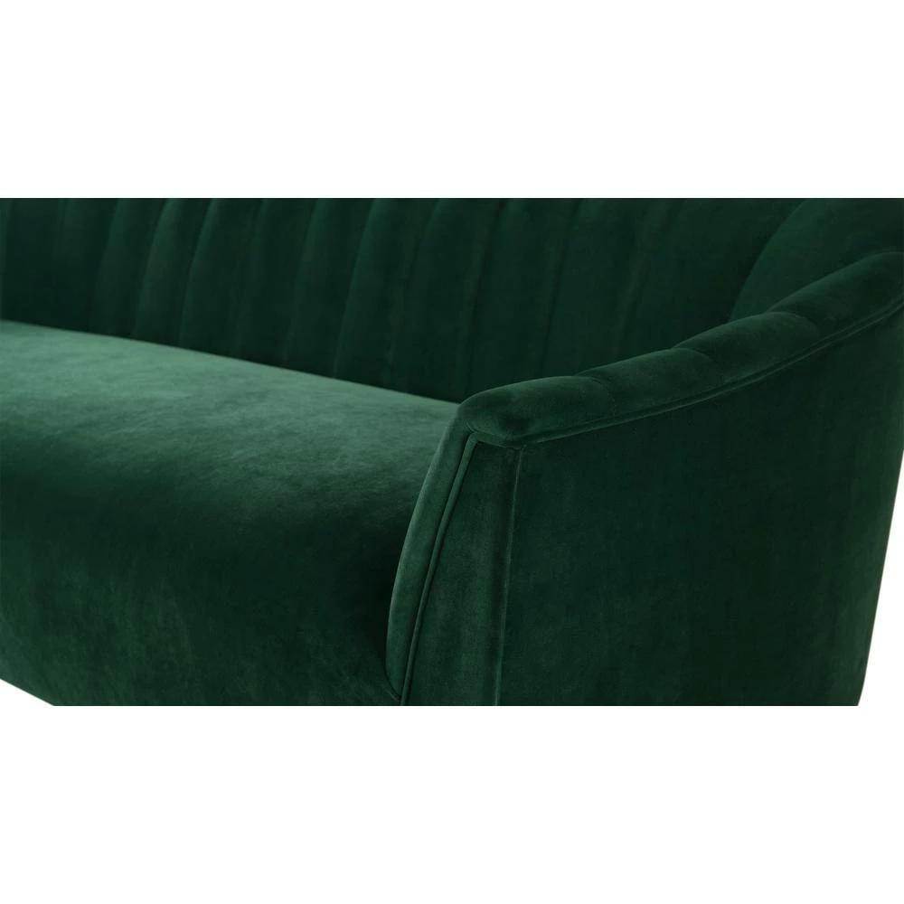 Promo 💯 Sienna 81 in. Evergreen Velvet 3-Seater Tuxedo Sofa with Flared Arms by Jennifer Taylor ⭐ - Image 5