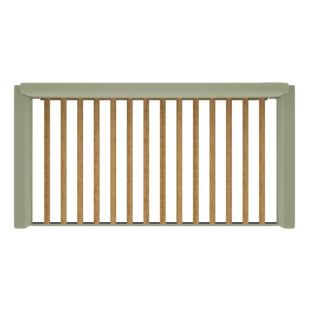 Coupon 👍 Grove Hill Fawn Gray Velvet-Like Fabric Twin Square Back Daybed with Nailhead Trim by Handy Living 😀 - Image 4