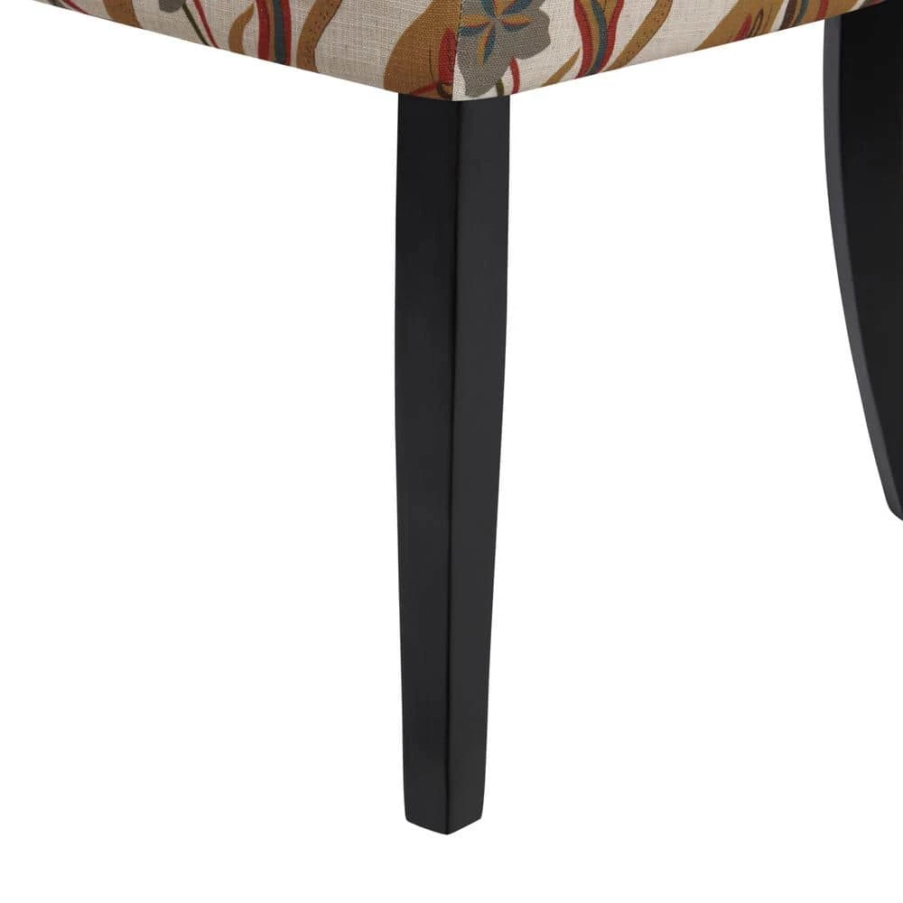 Best Sale ๐ Sirena Upholstered Dining Chairs in Warm Multi-Floral (Set of 2) by Handy Living ๐ - Image 11