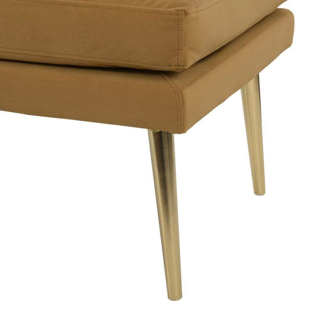 Best Pirce 🔥 Oliver Mid-Century Modern Gold Velvet Entryway Bench by Jennifer Taylor 😍 - Image 7