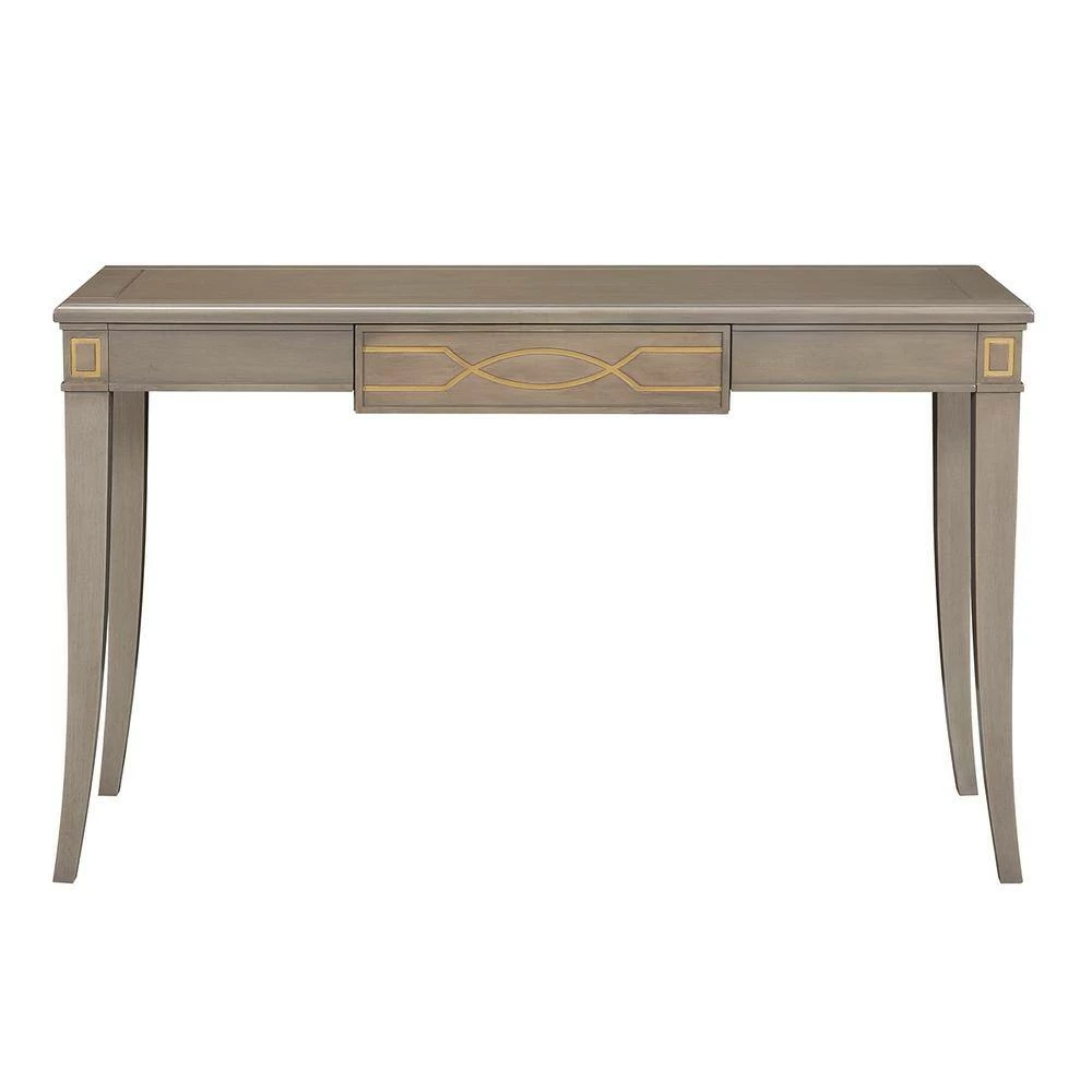 Top 10 ✨ Dauphin Grey Cashmere Gold Accent Console Vanity Table by Jennifer Taylor ⌛ - Image 7
