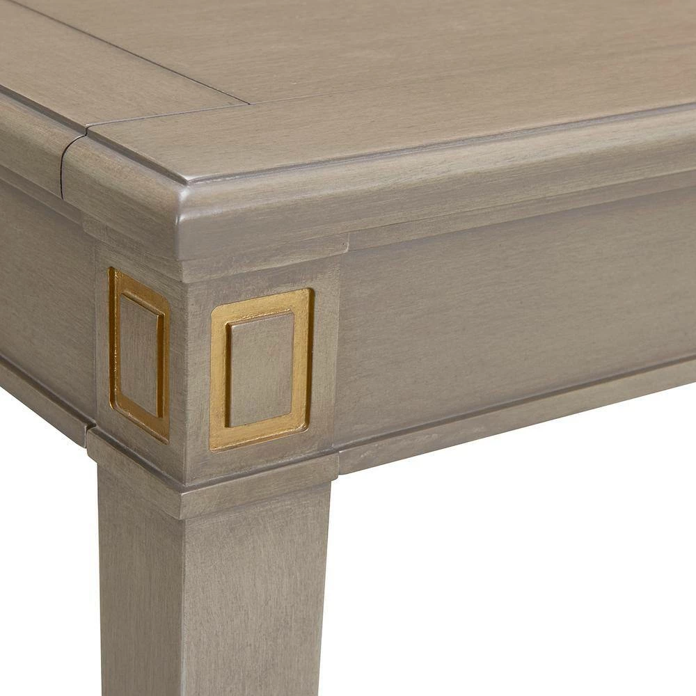 Top 10 ✨ Dauphin Grey Cashmere Gold Accent Console Vanity Table by Jennifer Taylor ⌛ - Image 8