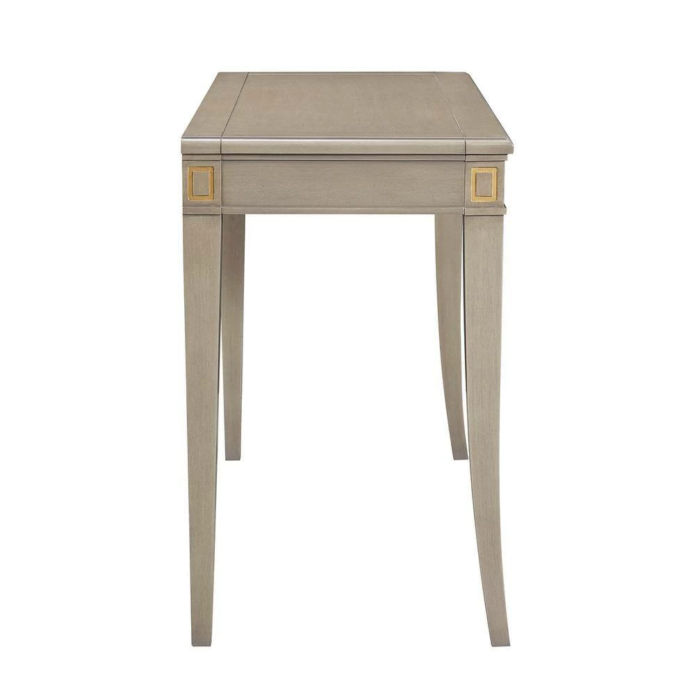 Top 10 ✨ Dauphin Grey Cashmere Gold Accent Console Vanity Table by Jennifer Taylor ⌛ - Image 2