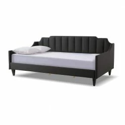 Cheapest ๐งจ Edgar Channel Tufted Sofa Bed Daybed Jet Black by Jennifer Taylor ๐