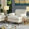 Budget 💯 Alana 38 in. Light Beige Linen Lawson Accent Arm Chair by Jennifer Taylor 🎉