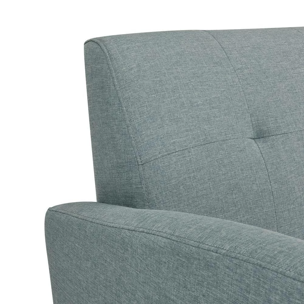 Outlet โ Kingston Light Blue Linen Mid Century Modern Sofa with Natural Legs by Handy Living โ - Image 10