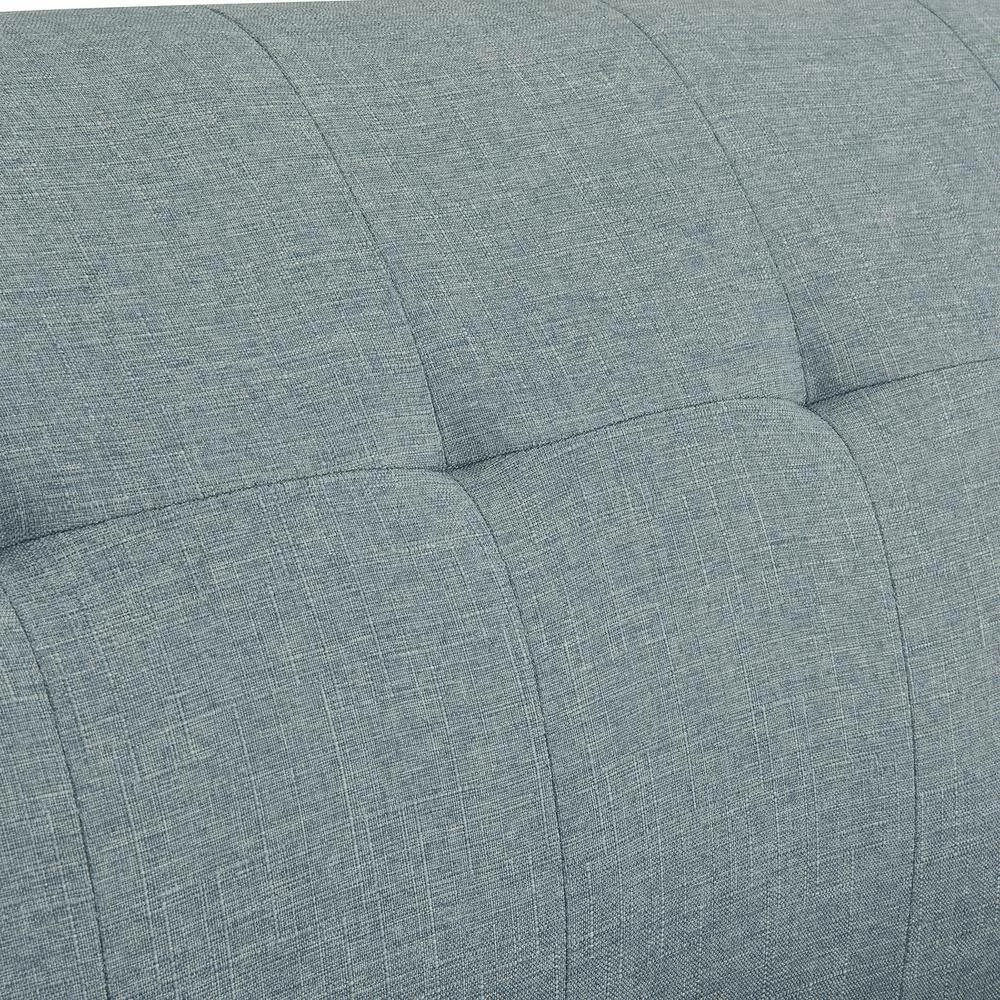 Outlet โ Kingston Light Blue Linen Mid Century Modern Sofa with Natural Legs by Handy Living โ - Image 13