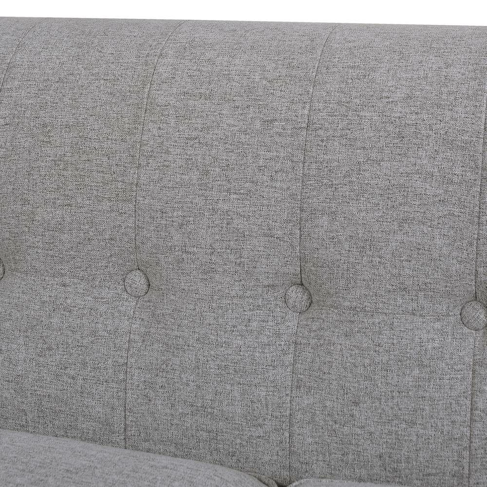 Promo 🛒 Shiloh 84 in. Wide Rolled Arm Polyester Farmhouse Chesterfield Straight Sofa in Light Gray by Jennifer Taylor 🎁 - Image 5