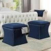 Coupon 🎉 Holly Midnight Blue Storage Ottoman by Jennifer Taylor 🎁