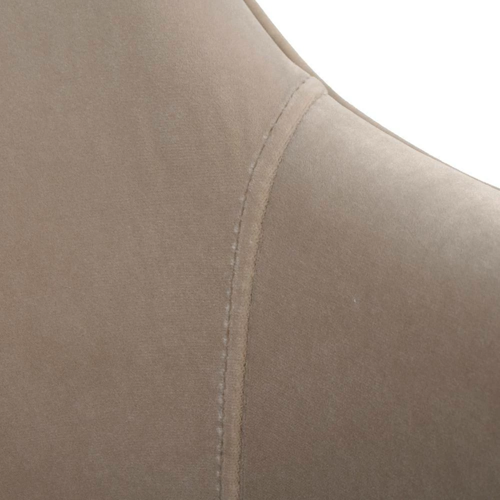 Cheapest โ๏ธ Ivy Mink Beige Performance Velvet Mid-Century Modern Accent Desk Arm Chair by Jennifer Taylor โค๏ธ - Image 7