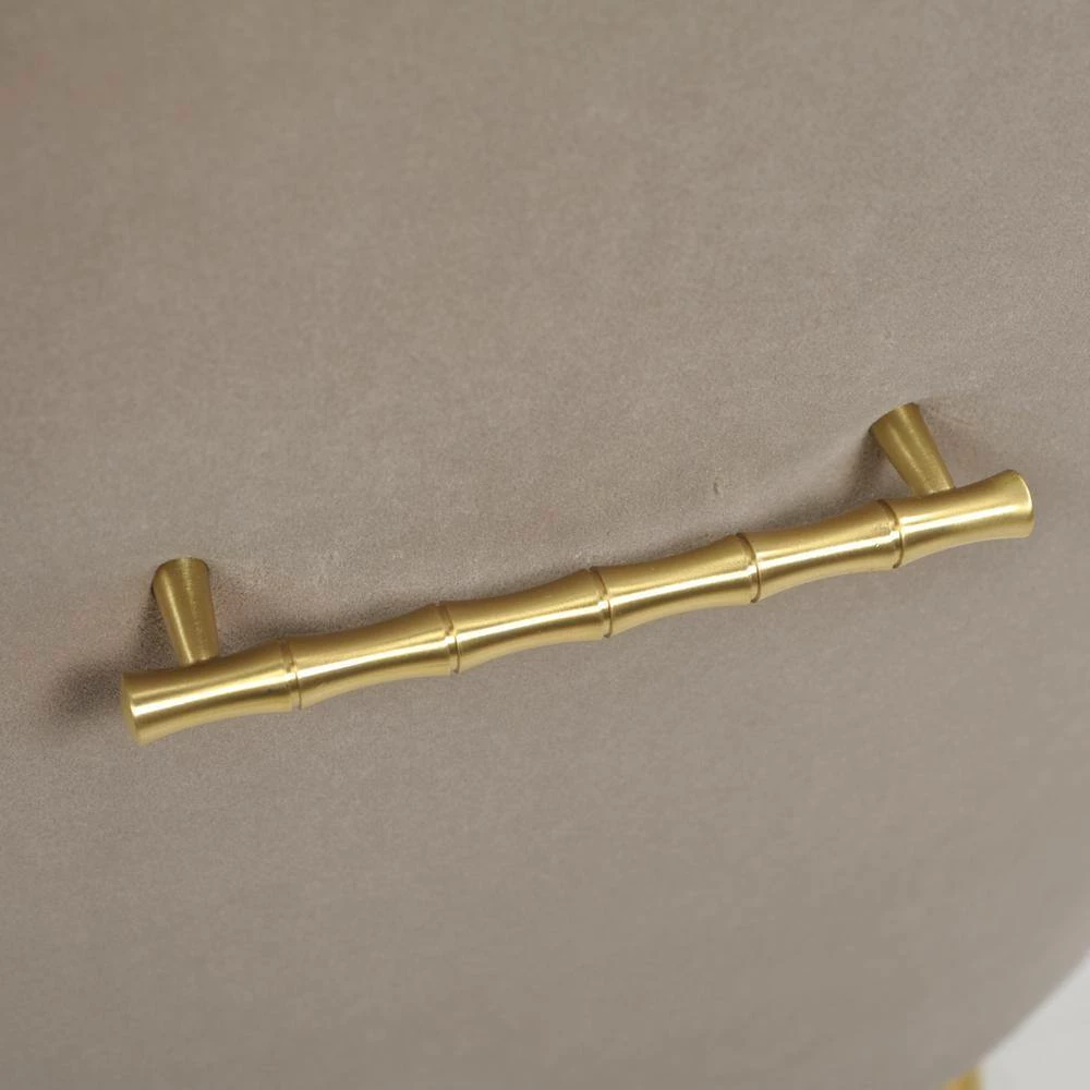 Cheapest โ๏ธ Ivy Mink Beige Performance Velvet Mid-Century Modern Accent Desk Arm Chair by Jennifer Taylor โค๏ธ - Image 9