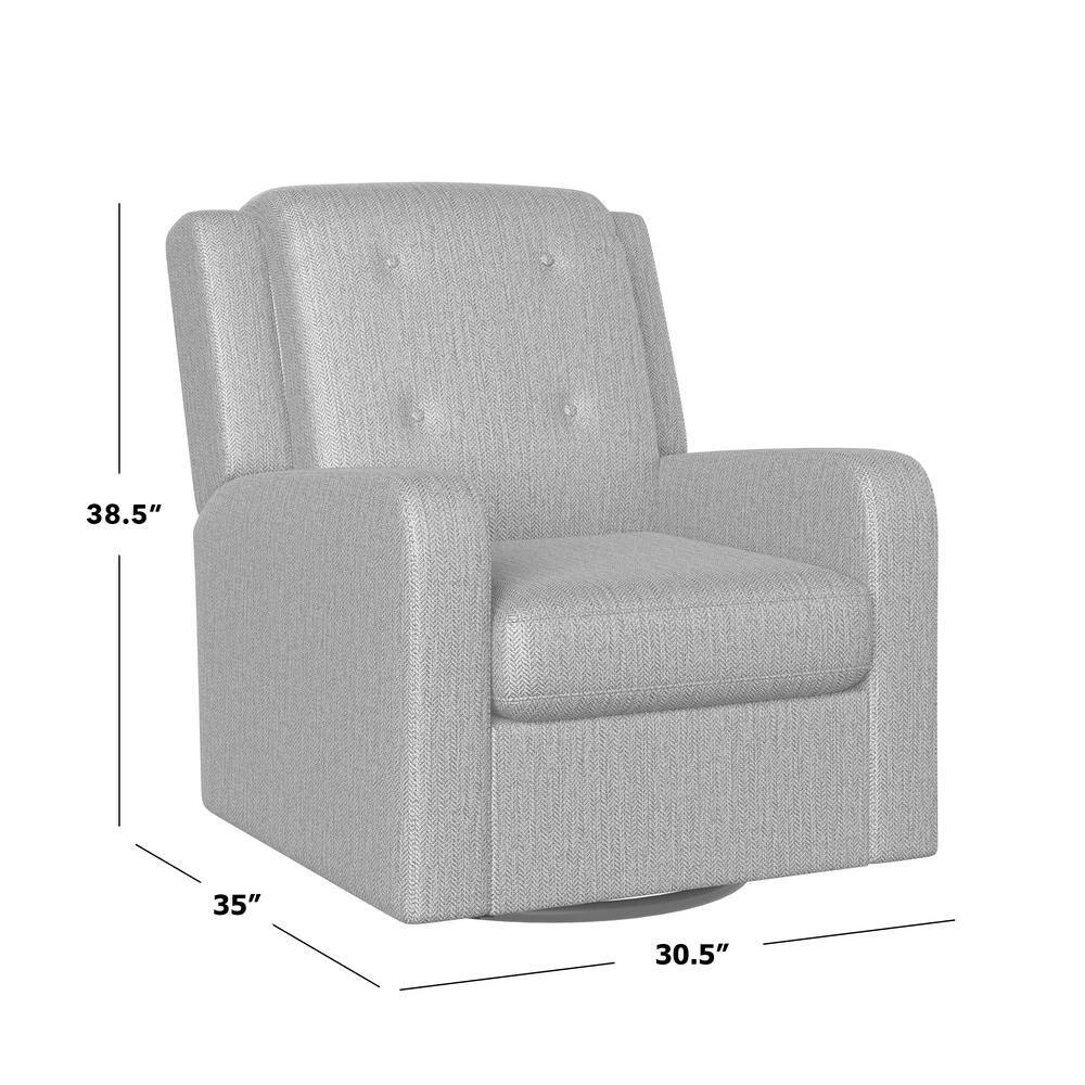 Promo ๐ฅฐ Evie Multi-Navy Botanical Floral Print Swivel Arm Chair by Handy Living โ - Image 8