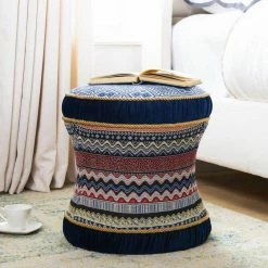 Deals โญ Leona Multicolored Vanity Stool by Jennifer Taylor ๐