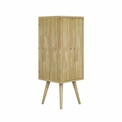 Brand new 😍 Freemont Natural Mid Century Modern Vertical Wood Chest with Doors by Handy Living 😀