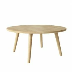 New ๐ Ballast 36 in. Natural Medium Round Wood Coffee Table by Handy Living ๐