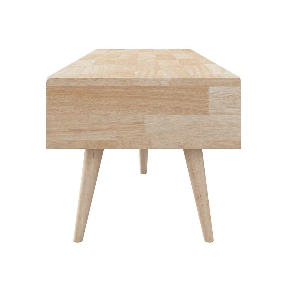 New ๐ Freemont 59 in. Natural Wood TV Stand with 2-Drawer Fits TVs Up to 55 in. by Handy Living ๐ฅฐ - Image 2