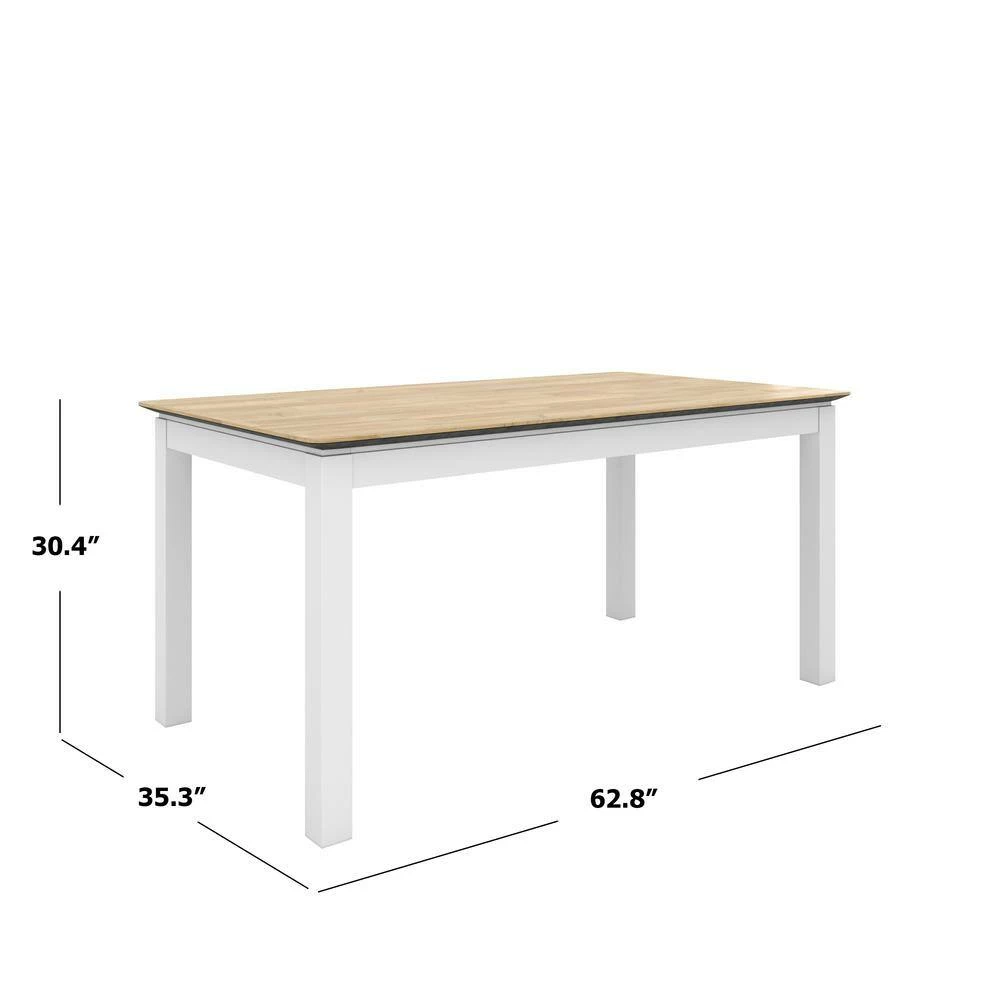 Promo ๐ Wesley 5-Piece Smart Top Dining Table & Upholstered Armless Dining Chairs in Denim Blue Fine Polyester by Handy Living ๐ - Image 5