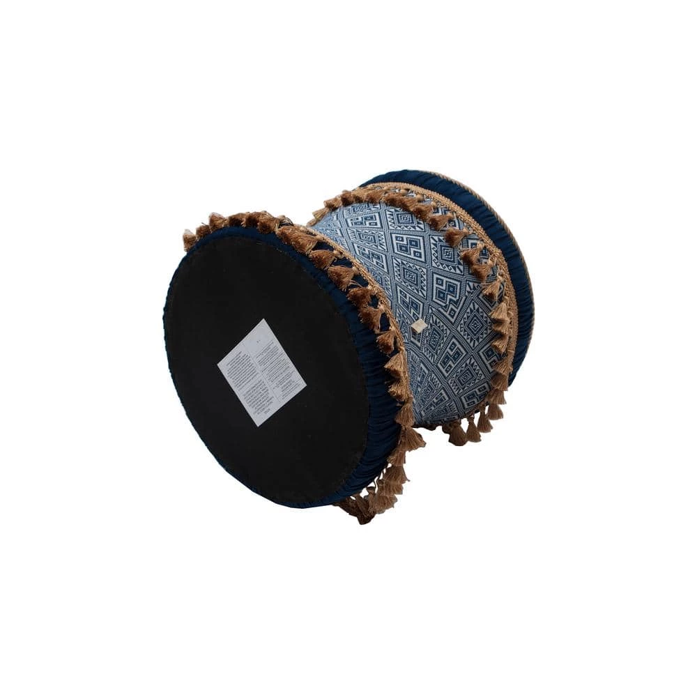 Discount β Leona Navy and White Vanity Stool by Jennifer Taylor π₯° - Image 4