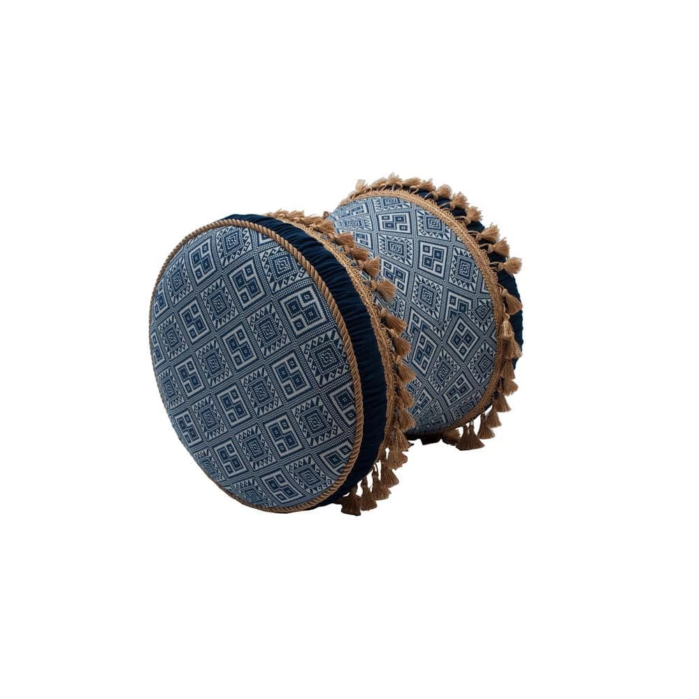 Discount β Leona Navy and White Vanity Stool by Jennifer Taylor π₯° - Image 3