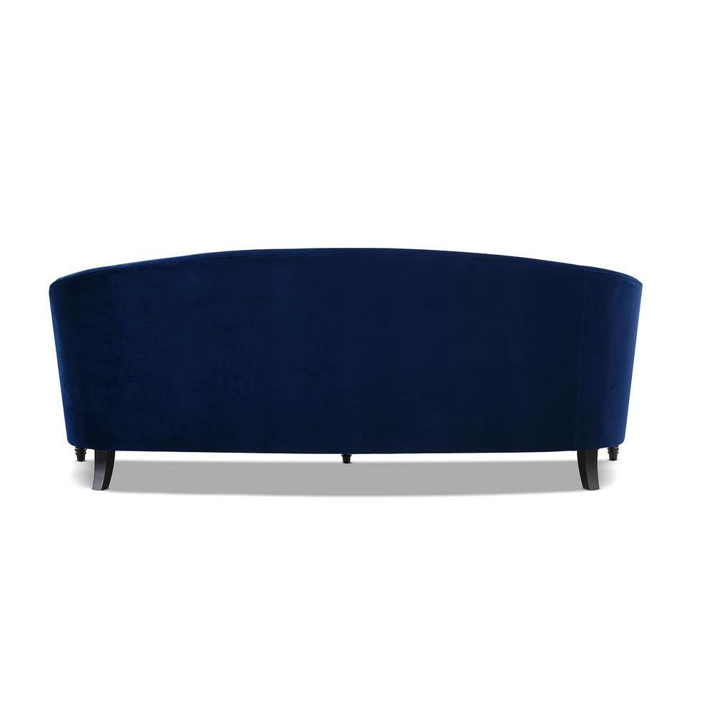 Coupon ✨ Stewart 87.5 in. W Navy Blue Velvet Modern Button-Tufted Curved Sofa by Jennifer Taylor 🌟 - Image 4