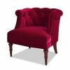 Best Sale 😀 Katherine Siren Red Performance Velvet Tufted Accent Arm Chair by Jennifer Taylor 🥰