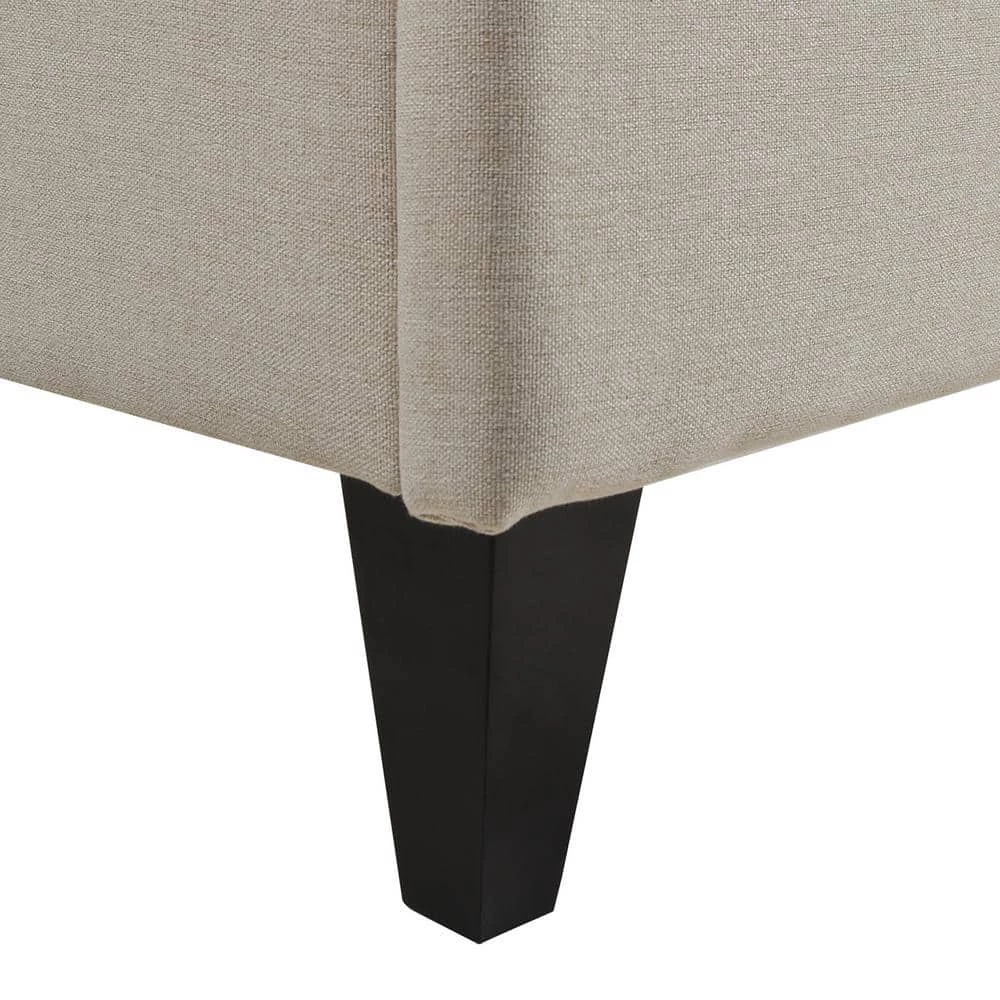 Budget ❤️ Coverley Sky Neutral Beige Polyester King Tufted Shelter Platform Bed by Jennifer Taylor 😉 - Image 8