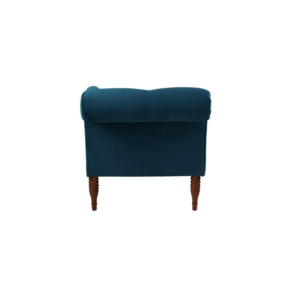 Coupon ๐ Satin Teal Right Arm Facing Samuel Chaise Lounge by Jennifer Taylor ๐ - Image 4