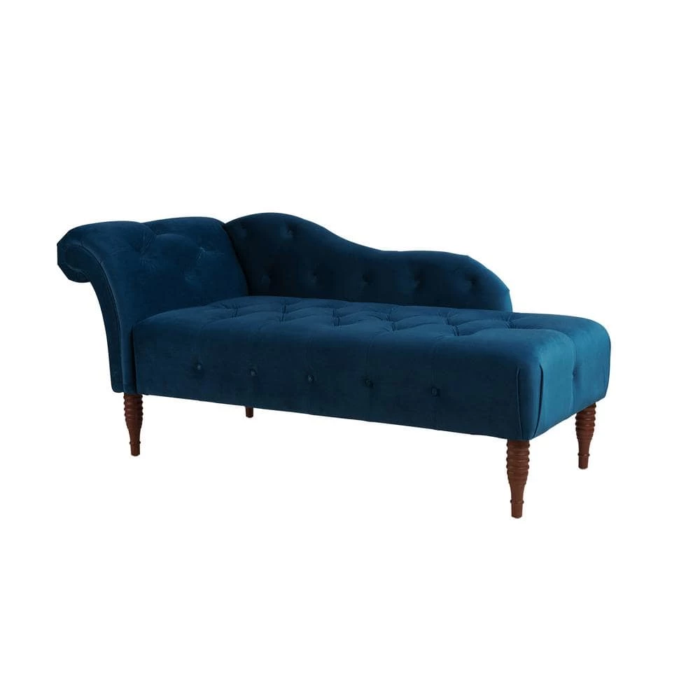 Coupon ๐ Satin Teal Right Arm Facing Samuel Chaise Lounge by Jennifer Taylor ๐