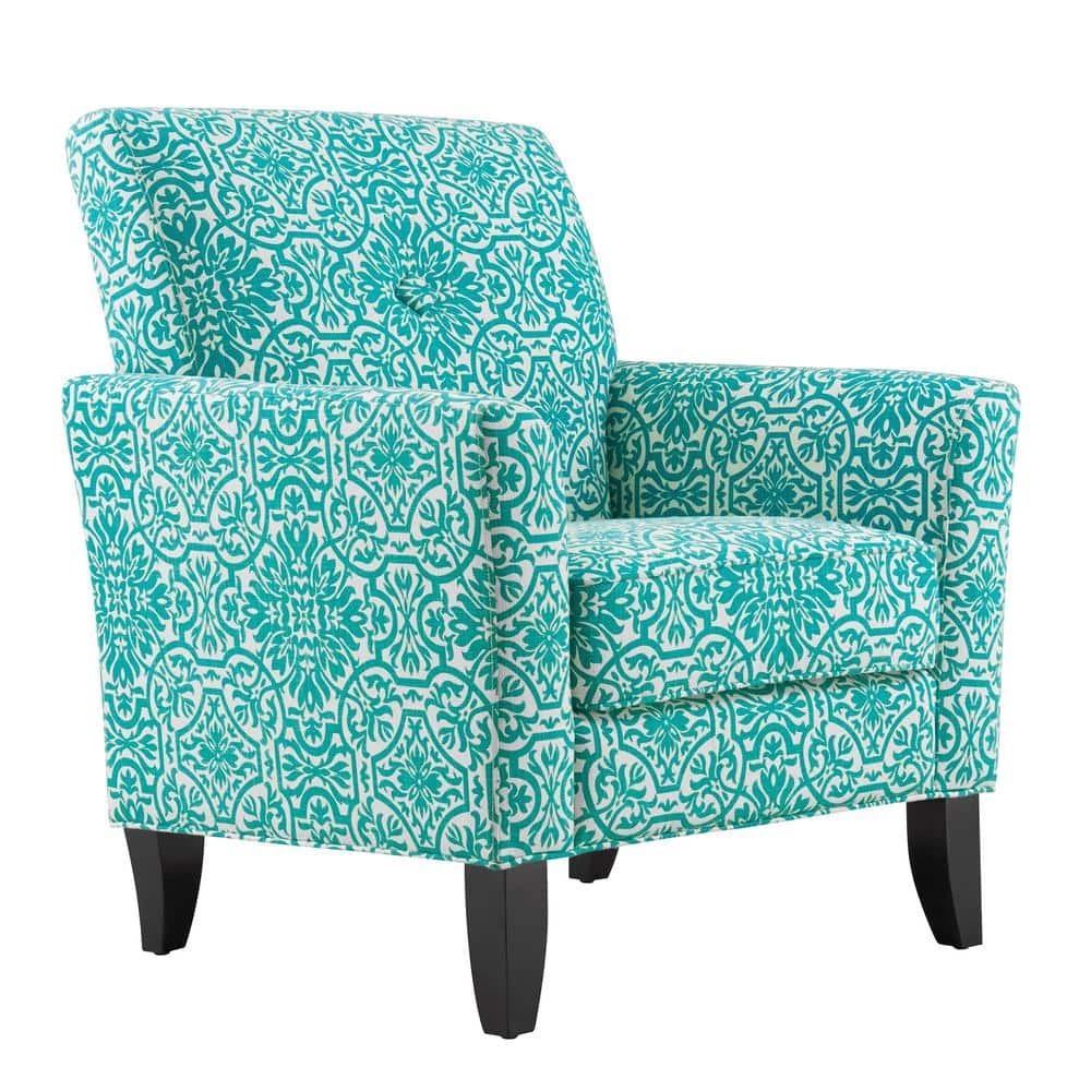 Brand new 😉 Alex Turquoise Green Damask Arm Chair by Handy Living 👏