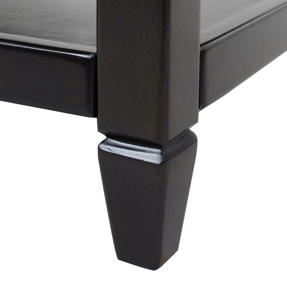 Best Pirce ✔️ Sylvan Farmhouse Birch Wood Tufted Cocktail Storage Ottoman, Vintage Brown Faux Leather by Jennifer Taylor 🔔 - Image 9