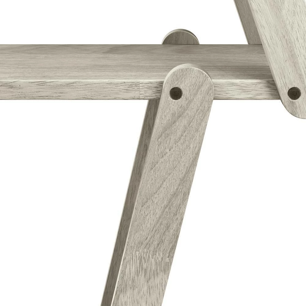 Buy ๐ Freemont 63.7 in. White Wash Solid Wood 5 -Shelf Hourglass Bookcase by Handy Living โจ - Image 6